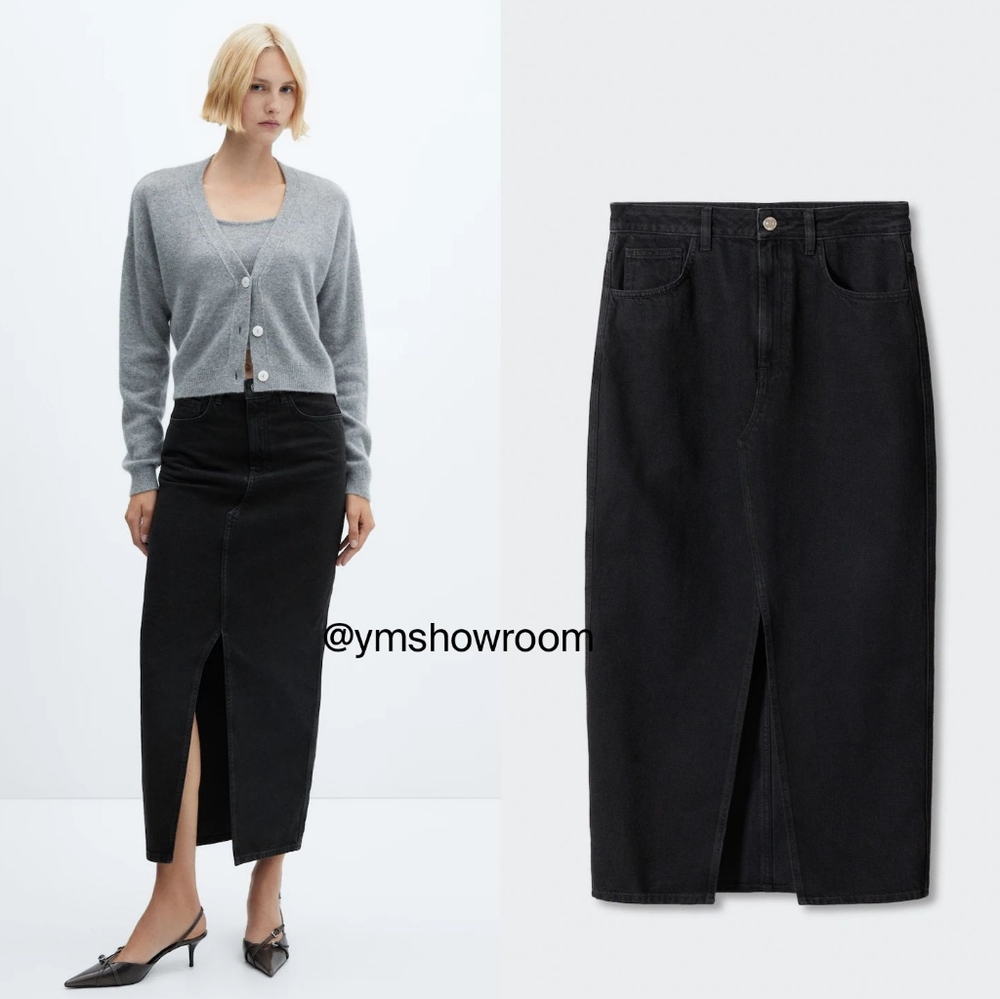MANGO Maxi denim skirt NWOT